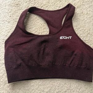 ECHT Red Sports Bra with Racerback Design
